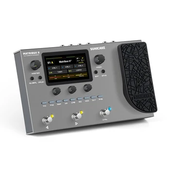 SONICAKE Matribox II Guitar Bass Amp Modeling Multi-Effects Processor with Expression Pedal FX Loop MIDI Stereo USB OTG QME-100 2