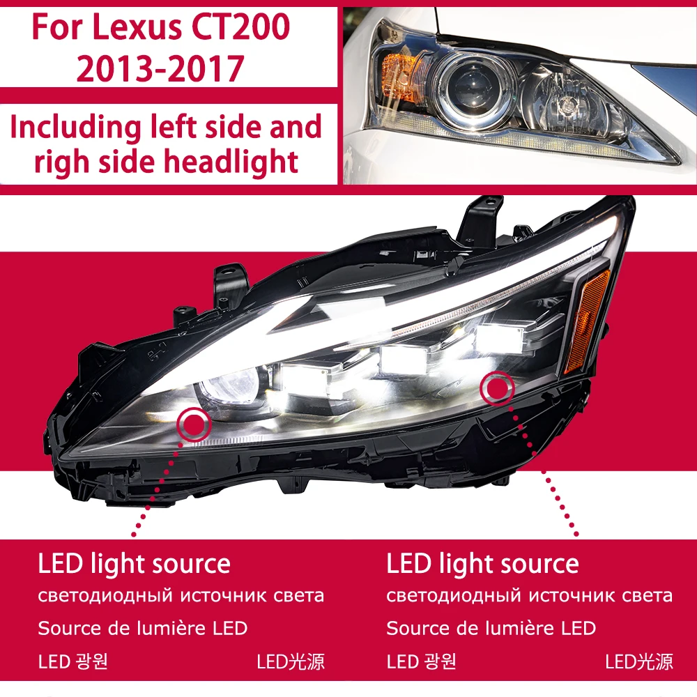 レクサス CT200h ヘッドライト 2013-2017 CT200 ヘッドランプ Drl