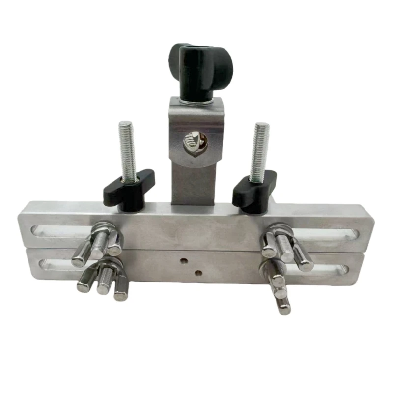Handglockenständer aus Metall, faltbar, tragbares Design, höhenverstellbare Basis, rutschfeste Klemme für die Aufbewahrung von – Detail 9