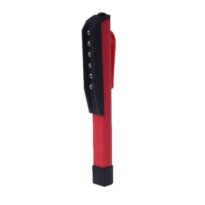 

1PC Mini 6 LED Inspection Light Pen Size Pocket Lamp Clip Work Torch Flashlight 40JA