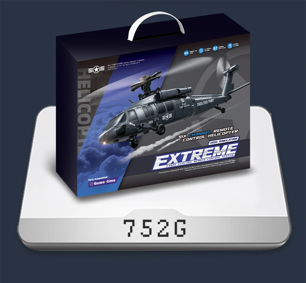6채널 RC 헬리콥터 JJRC-U9901 브러시리스 모터 고도 유지 광학 흐름 원키 이착륙 초보자용 9IMOD