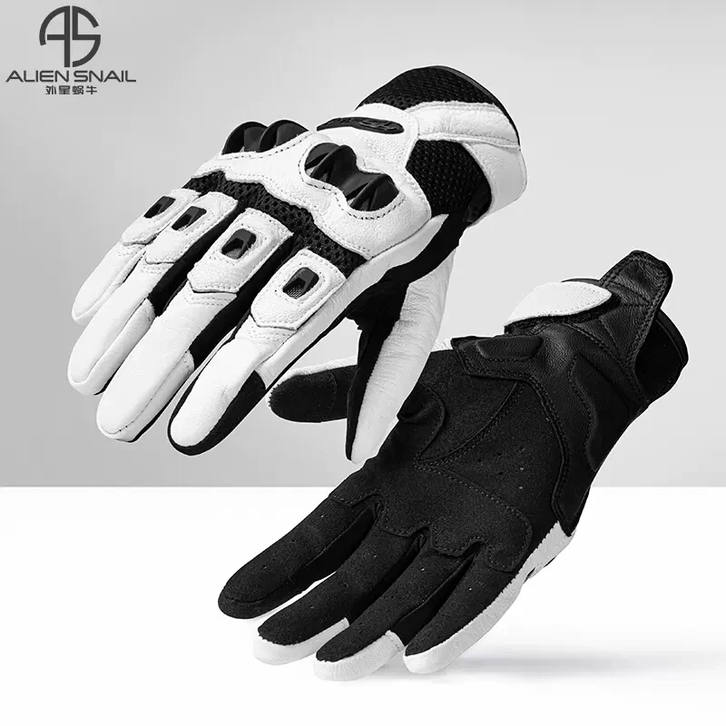 

Donmora Breathable Leather Motorcycle Gloves Racing Gloves Men's Motocross Full Finger Gloves Bicycle Cycling Glove Car Glove