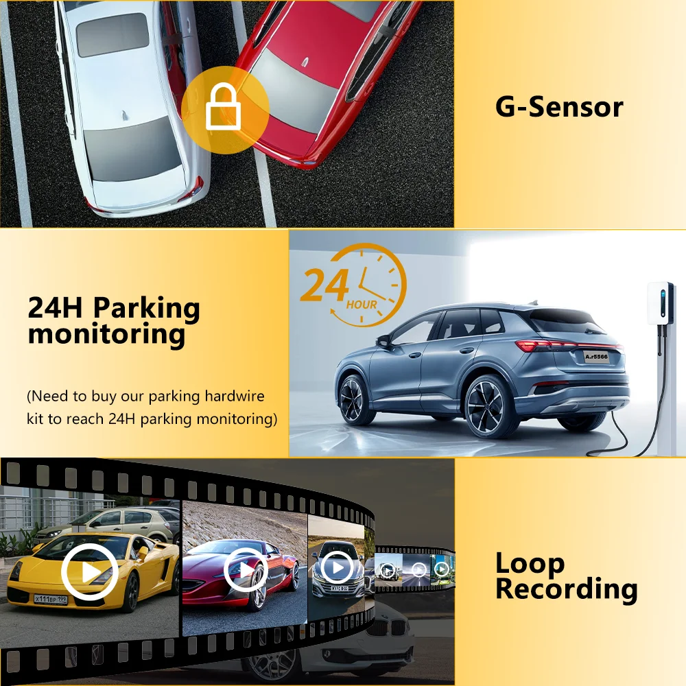 BEPOCAM ZD68 4K Dash Cam Infrared Night Vision Car DVR WiFi External GPS 2.5K+1080P Dashcam Vehicle Android Auto Video Recorder