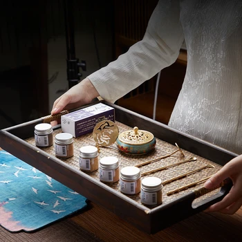 Light Luxury Entry-level Fragrance Set Incense in the Goose Pear Tent Sandalwood Agarwood Tools Making Seal Fragrant Ash Mold