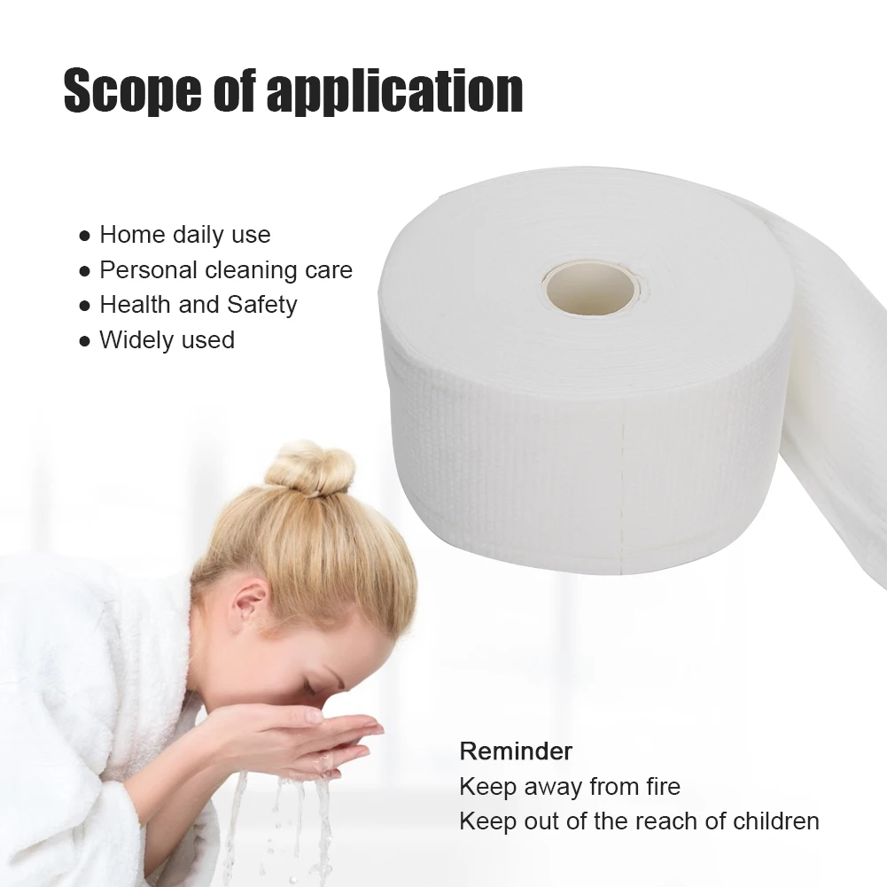Disposable Cotton Face Towel Facial Cleansing Roll Paper Tissue Soft Skin‑Friendly