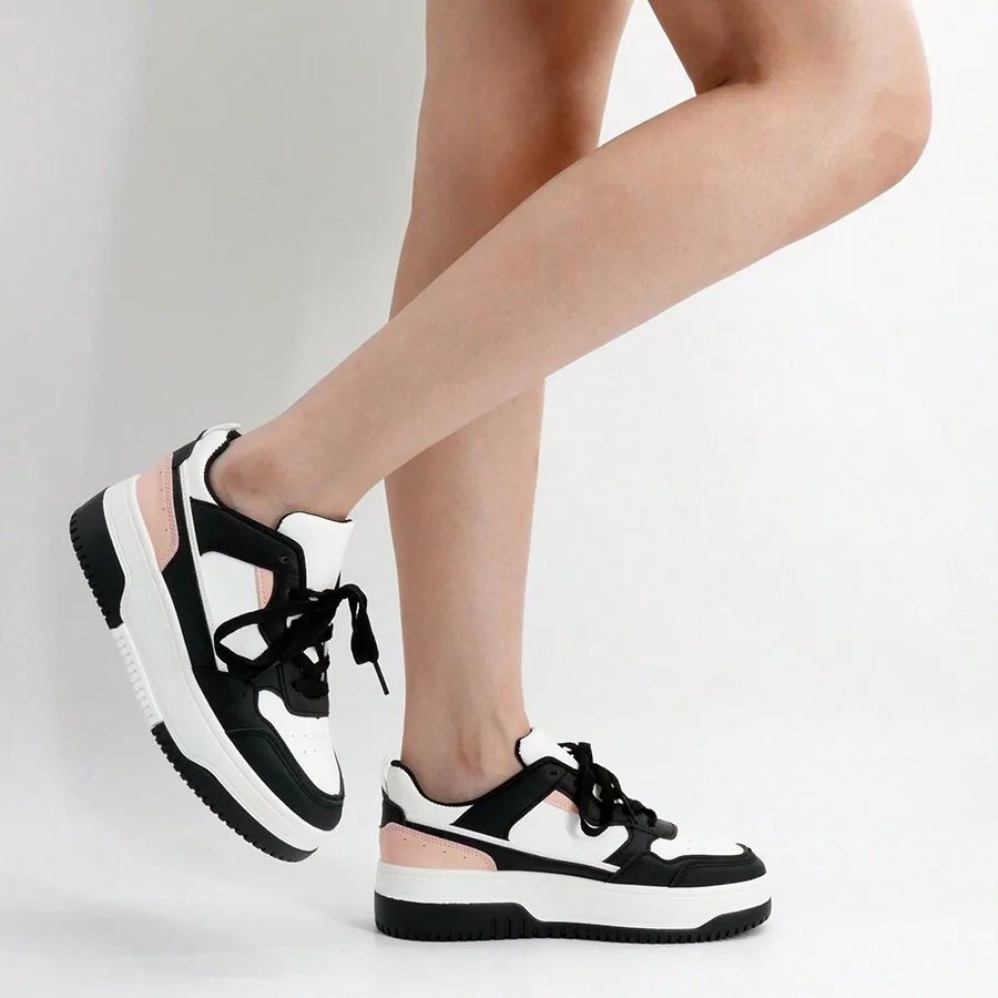 Zapatos populares de suela gruesa para mujer, zapatos deportivos cómodos, zapatos casuales, tenis deportivos seguros