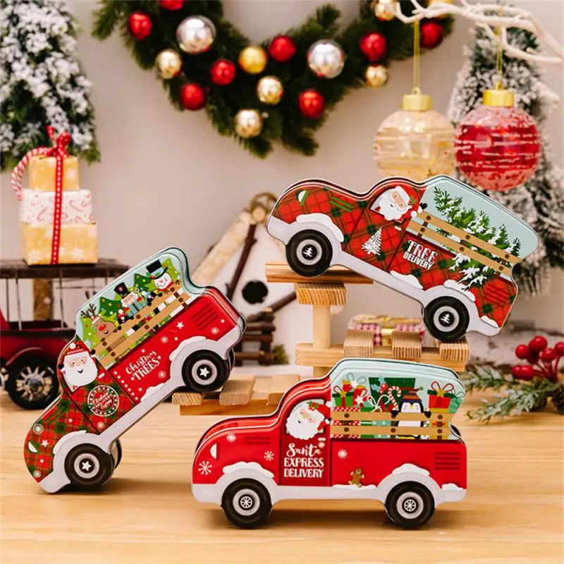

Metal Gift Box Childrens Gift Holiday Decorations Christmas Decoration Candy Storage Convenient And Practical Car Candy Box