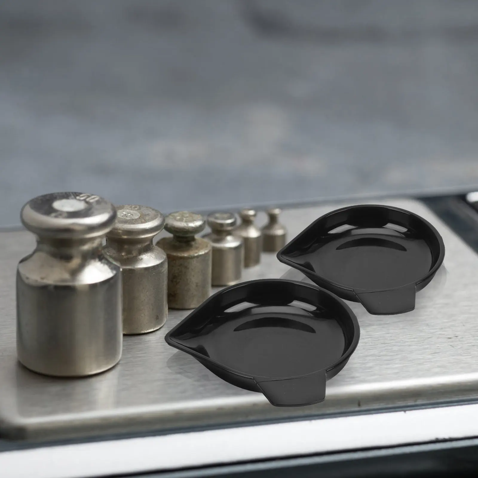 5Pcs 전자 저울 트레이 플라스틱 미니 계량 컵 쌓을 수있는 보관 홀더 보석 식품 측정 전자 저울