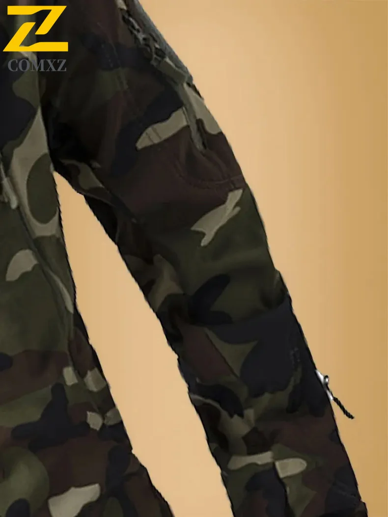 EiAO Men's Tactical Military Camo Softshell Jacket Winter Fleece Lined Waterproof Assault Windbreaker Outdoor Combat Coat​