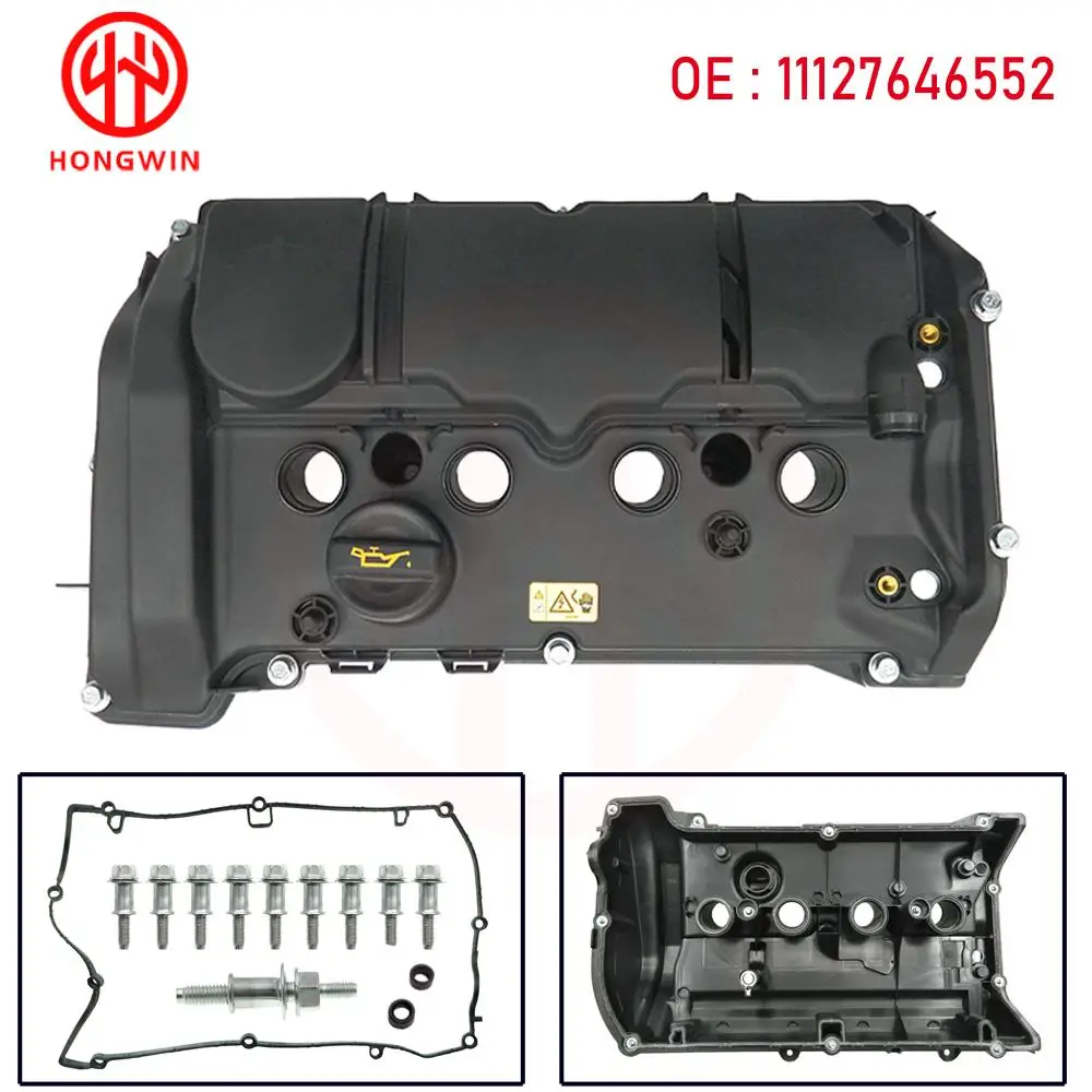 

For BMW Mini Cooper S JCW R55 R56 R57 R58 R59 R60 R61 Engine Valve PCV Cover Bolts & Seal & Gasket OE# 11127646552 11127603390