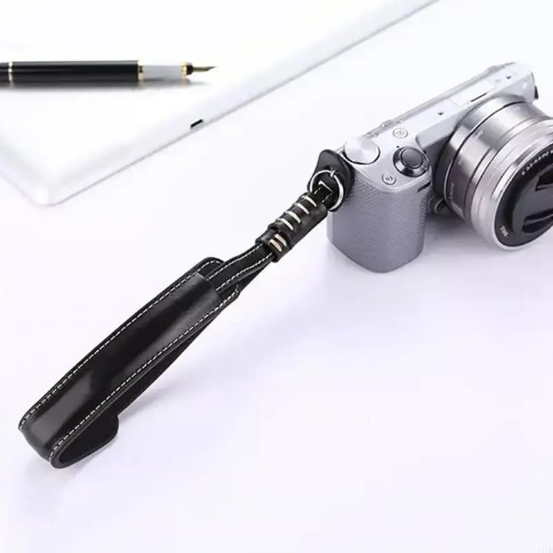 PU 가죽 카메라 손목 스트랩 보안 미끄럼 방지 핸드 그립 손목 지원 스트랩