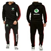 NEW Men Spring Autumn Stylish SKODA Logo Solid Color Sweatshirt Set Casual Long-sleeved Hoodies Pants Polar Two Piece Suit 2