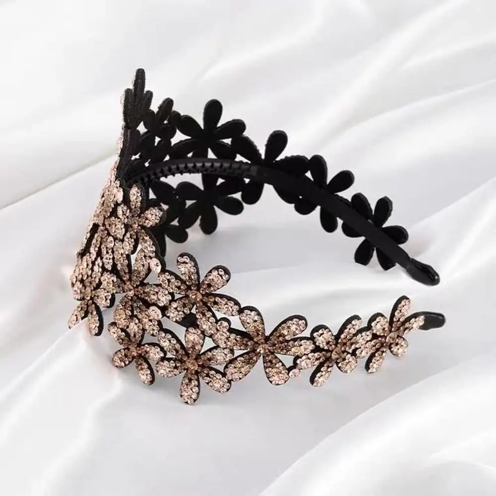 6 Diademas Elásticas Con Diamantes De Imitación, Diadema De Diamantes