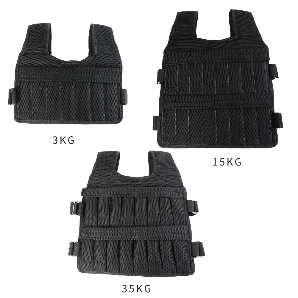 3/15/35kg Weighted Vest Adjustable Workout Weight Jacket Weighted Exercise Vest for Workout Strength Training Running Fitness 6
