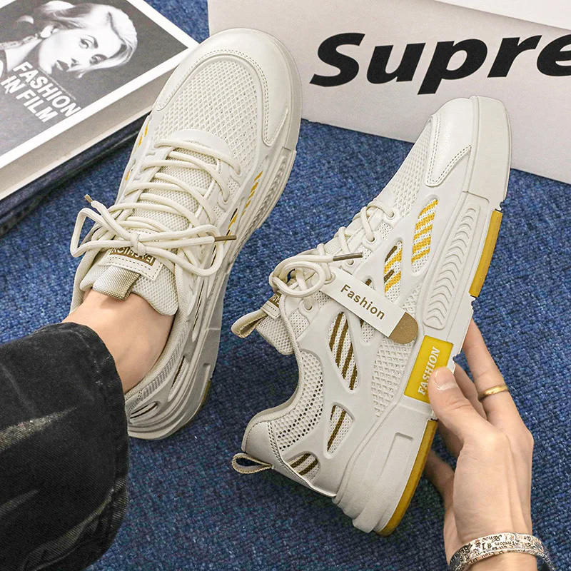 

2023 New Men's Casual Running Shoes Lightweight Breathable Sneakers Shoes Fashion Non-slip Shoes trend Versatile men's shoes