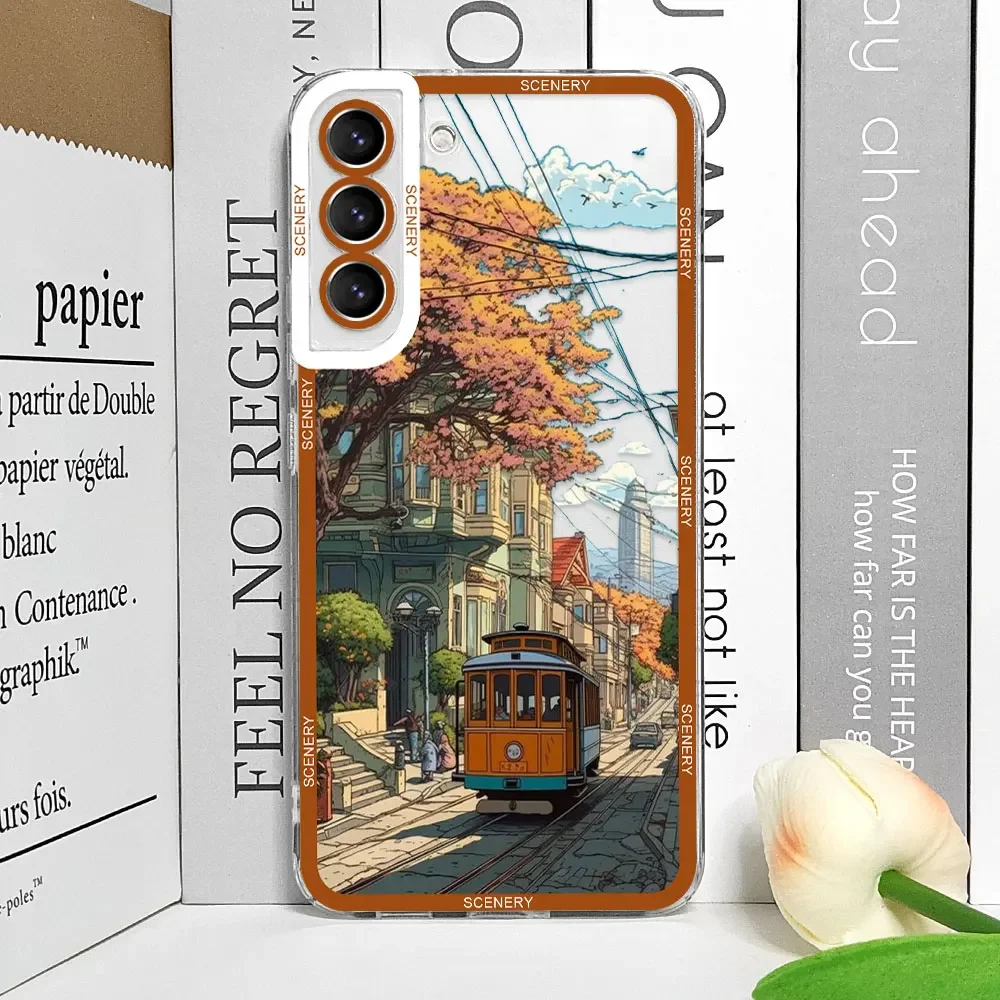 Cherry Blossoms Ultra Clear Soft Phone Case – Japanese Landscape Design