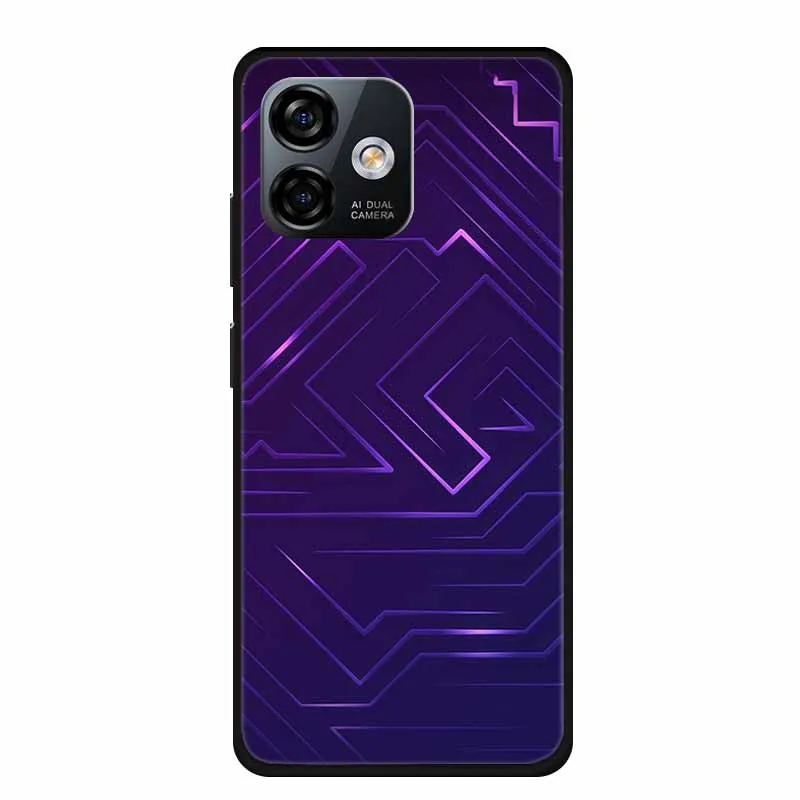 Luxury Black TPU Soft Silicone Phone Case - Fashionable Protective Cover
