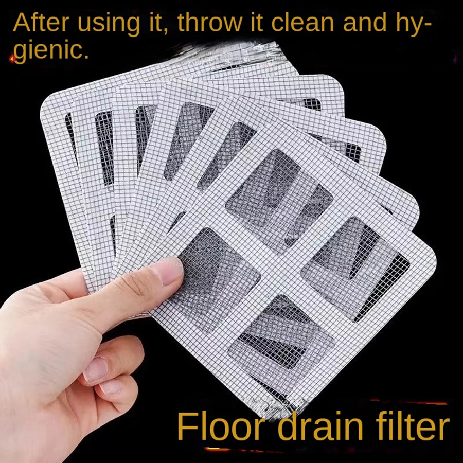 Sewer Filter Mesh Sticker Anti-Clogging Kitchen Sink Filter Drainage