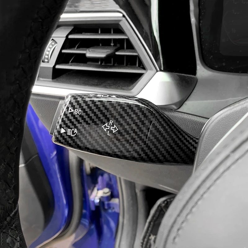 車のステアリングホイール用の装飾カバー,ワイパースイッチ付きのハンドルカバー,BMW x1 x2 x3 x4 x5 x6 x7 シリーズ AliExpress