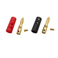 5/10 Pairs 4mm Banana Plug Connector Solderless Screw Type Audio Speaker Cable Wire Cable Test Plug Adapter Banana Speaker Plug 4