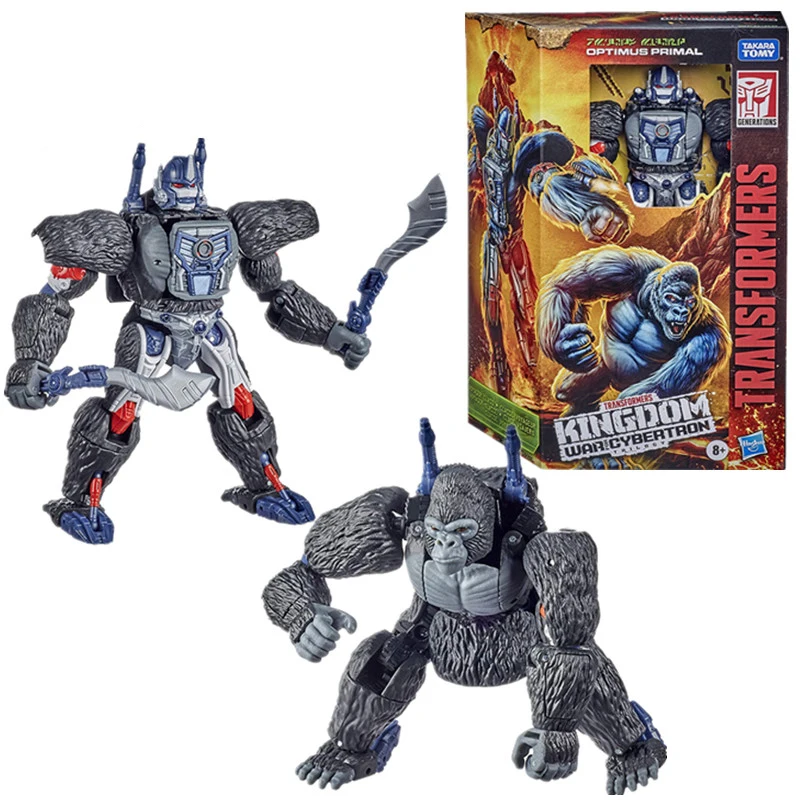 

Transformers War for Cybertron Kingdom Series Voyager Class Optimus Primal Action Figures Model Toy F0691
