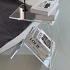Internet Celebrity Transparent Acrylic Small Coffee Table Ins Style Sofa Bedroom Side Table Nordic Furniture Simple Modern 1