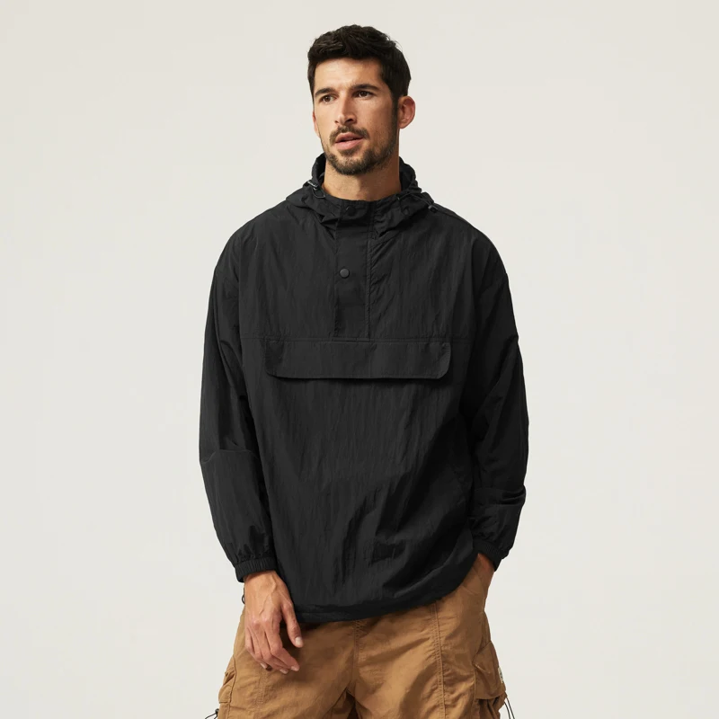 Summer UPF 50  UV Sun Protection Coats Men Thin Soft Breathable Quick Drying Jacket Outdoor Fishing Hoodies Outwear