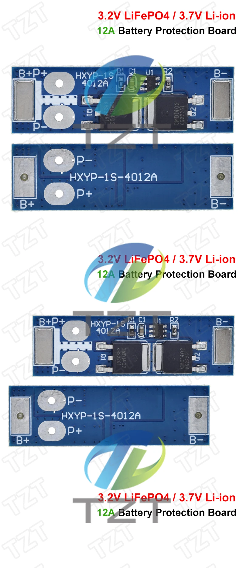 1S 12A 3,7 V Li-Ion/3,2 V Lifepo4 18650 Batterie Lade Schutz Bord Kurzschluss Schutz BMS PCM für Elektrische Motor – Detail 3