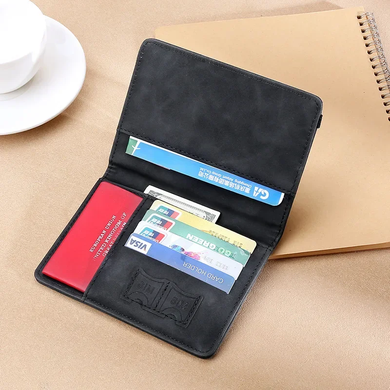 RFID Blocking Travel Passport and Credit Card Holder Case - Stylish PU Leather Protective Accessory
