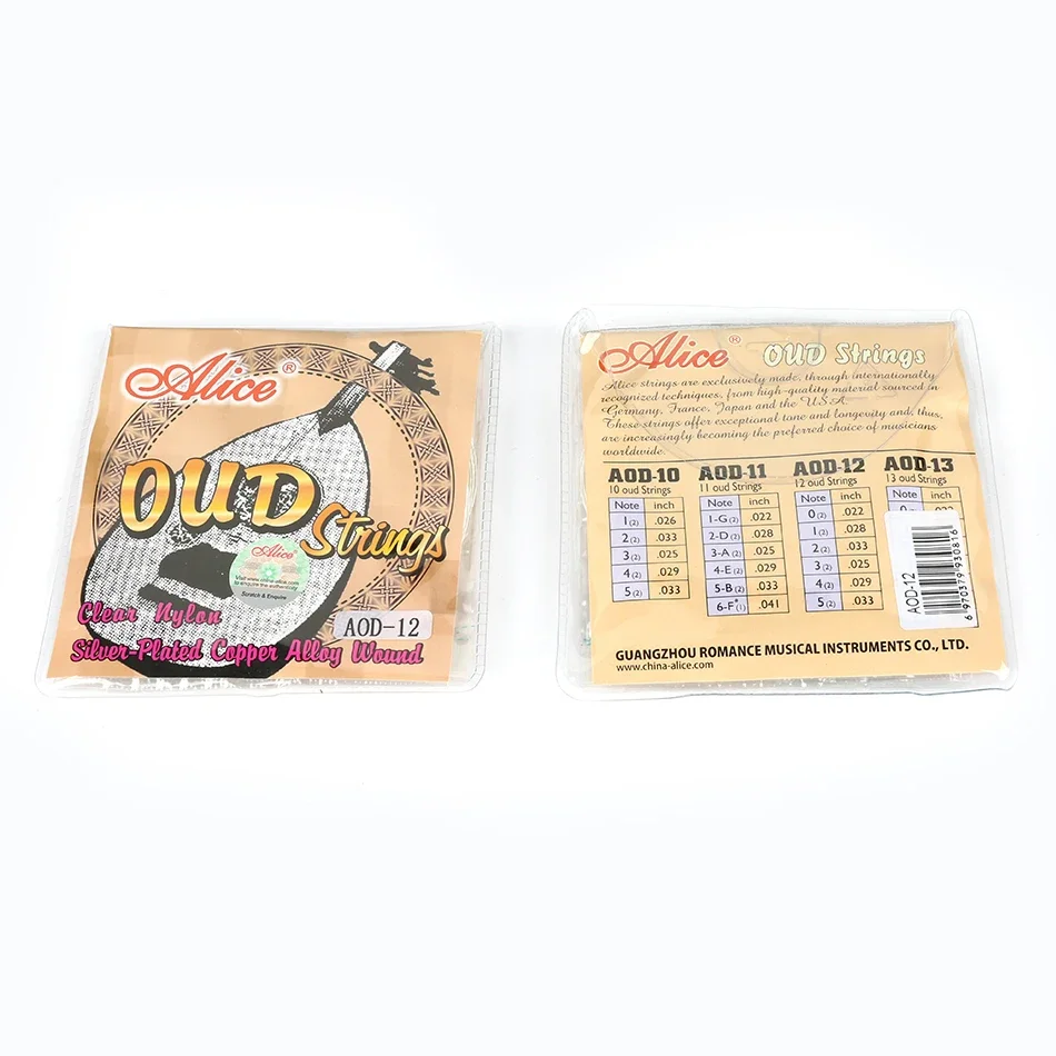 Original Alice AOD-12 OUD Strings oud strings UD/UT 12 Courses Strings Clear Nylon And Silver-Plated Copper Alloy Wound