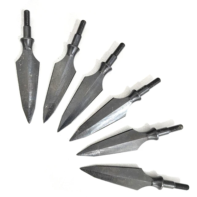 Punte Da Caccia Per Frecce 125 Grani - 12 Pezzi, Acciaio Inox, Filettate, Per Carbonio E Alluminio - Foto 10