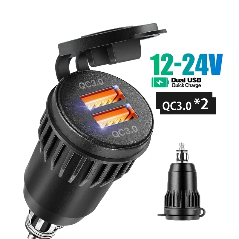 Fast quick charge 3 0 usb charger motorcycle usb marine charging port For BMW R1200GS R1250GS F800GS R1250 GS R1200rt Tiger quick charge 3 0 dual usb charger plug socket power adapter led digital display for bmw r1200gs r1250gs f800gs r1250 gs r1200rt