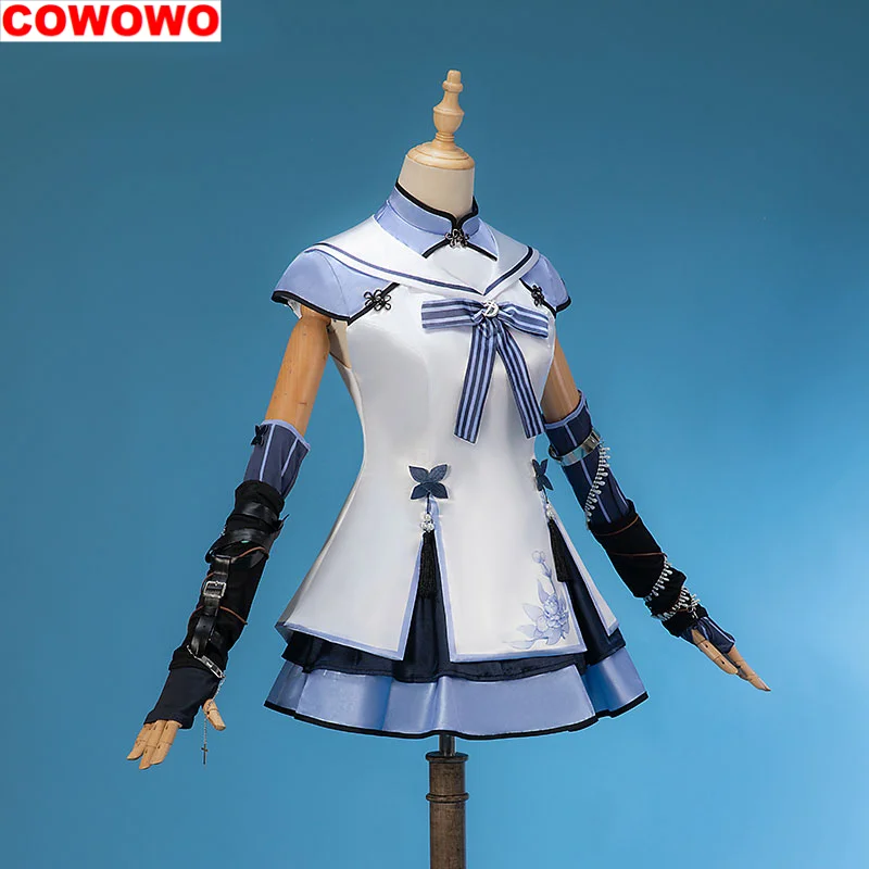 

Virtual Youtuber Blanche Fleur Women Cosplay Costume Cos Game Anime Party Uniform Hallowen Play Role Clothes Clothing Dress