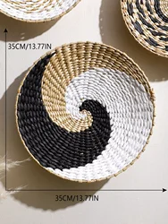 Handmade Natural Seagrass Boho Wall Hanging Decor (MS8201 - 1)