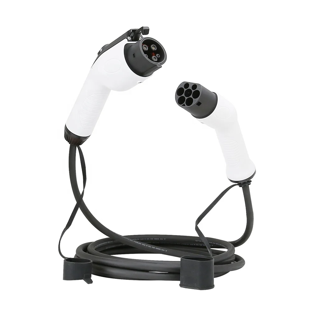 

Teison TUV certificated J1772 to 62196-2 plug EV car charging cable with 5m black cord