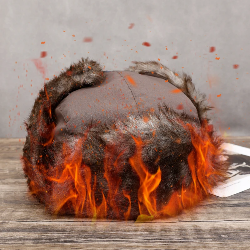 Рисунок 2 - Мужские зимние плюшевые шапки для