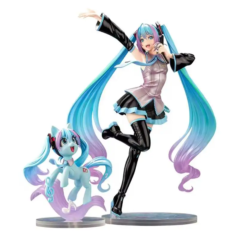 Epitome Statuetta Miku In PVC | Modello Singer 22 Cm | Figura Decorativa Anime Per Desktop E Festa