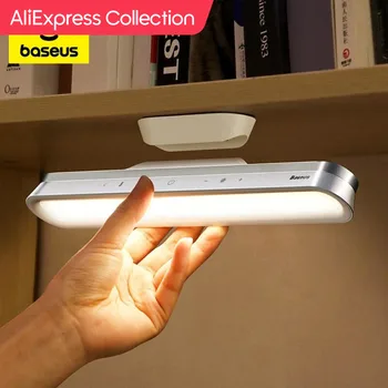 AliExpress 컬렉션 Baseus 책상 램프, 자석 LED 테이블 램프, 충전식 무단 조광 캐비닛 조명, 야간 조명