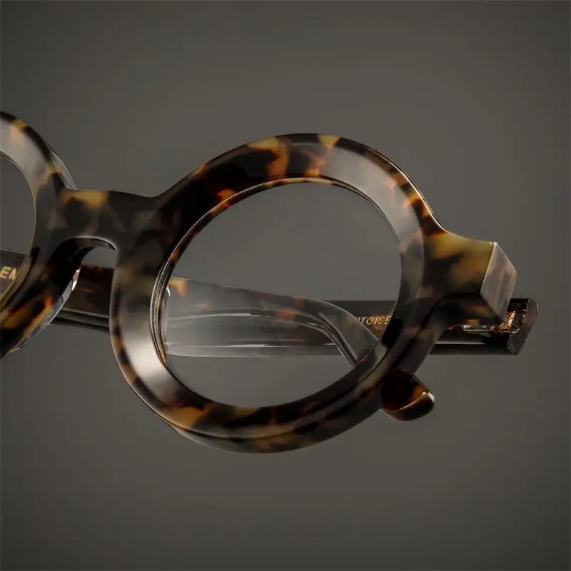 Retro Round Anti-Fatigue Reading Glasses with Blue Light Protection