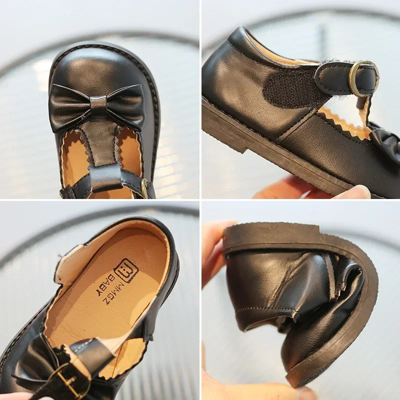 Girls Oxfords Spring Autumn Children Leather Shoes T-strap Shoes Toddler Girl School Performance leather shoes oxford shoes