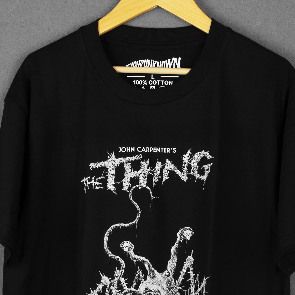 Фото Футболка The Thing, мужские хлопковые футболки с принцом из фильма «ужасы» Джона плотника, «Они живет на Хэллоуин» №3