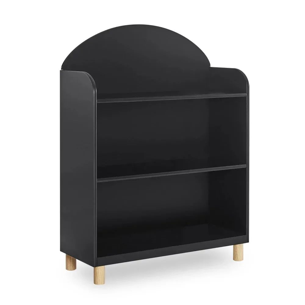 3 Reese 3-Shelf Bookcase, Ebony/Natural 5