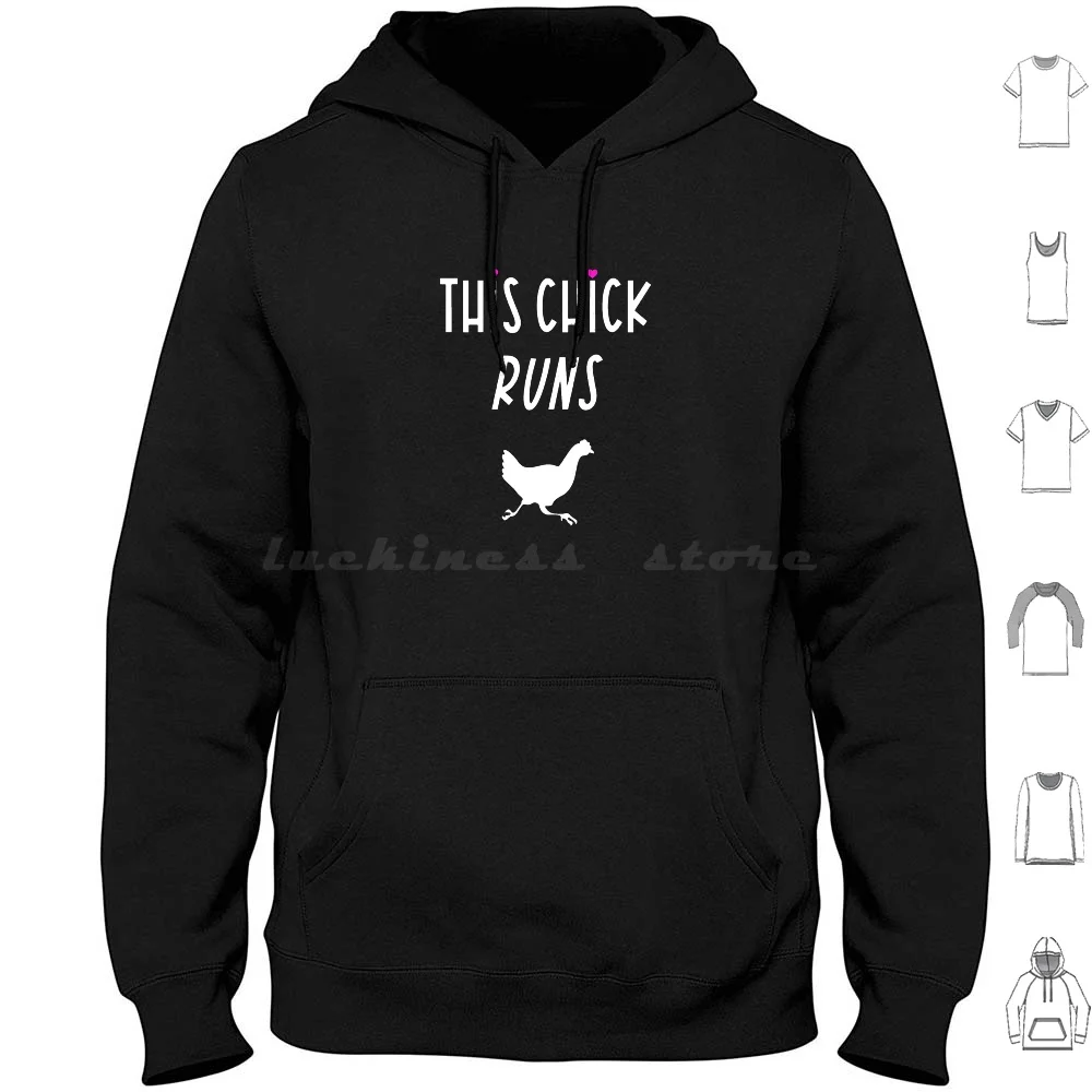 Runs Dicendo Running Chicken Hoodies Manica Lunga Trendy 4 Luglio American Pride Best Seller California Case Dog