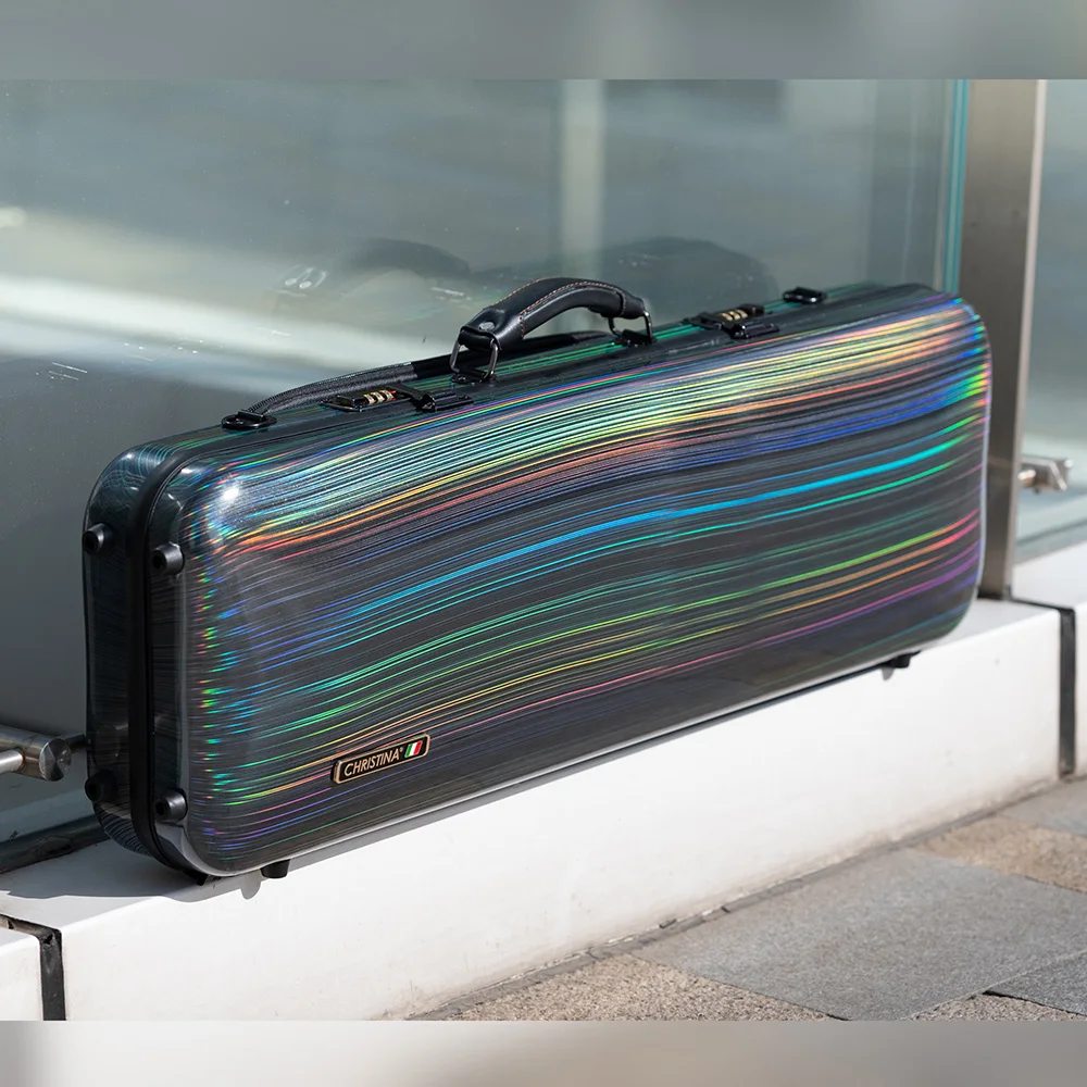 CHRISTINA バイオリンケース ホワイト カーボンファイバー　4/4 Amazon.com: 4/4 Full Size Violin Case - High-Strength Carbon