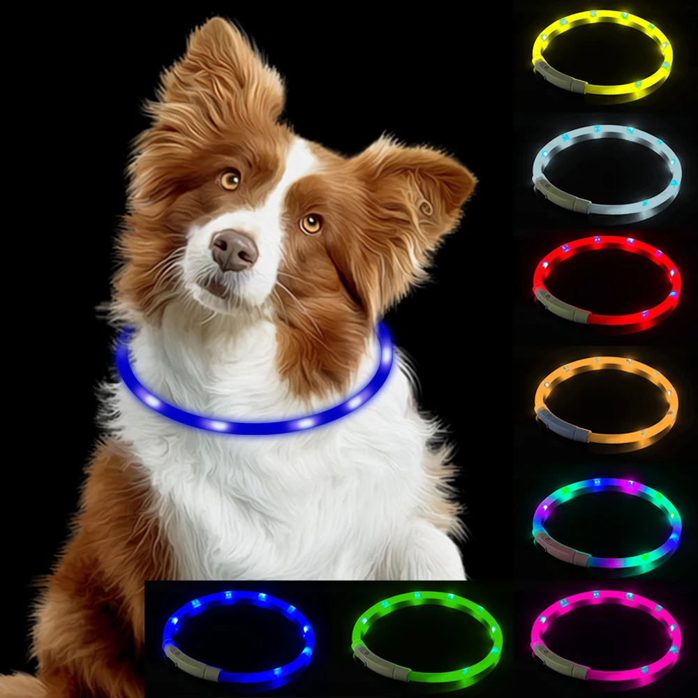 Pet Accessories Night Safety Flashing Glow Collar Dog Loss Prevention
