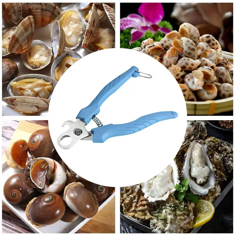 Stainless Steel Kitchen Scissors Professional Non-slip Snail Scissors Cutter Escargot Clippers Food Shears Escargot Tail Removal