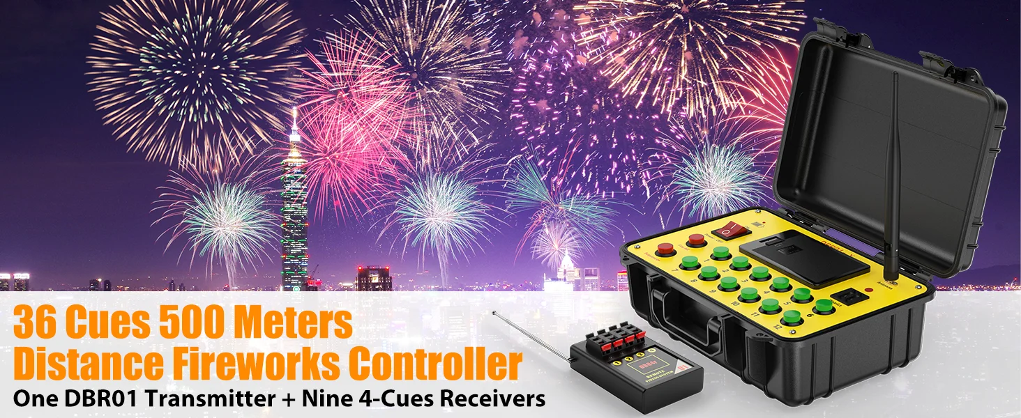 Wireless Fireworks Firing System 48-Cue With 500M Range - Free Shipping ...