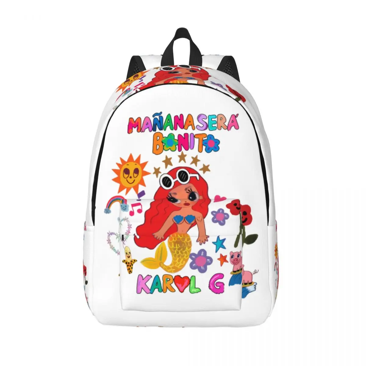 

Manana Sera Bonito Karol G Fashion Backpack Sports High School Work Daypack for Men Women Laptop Shoulder Bag