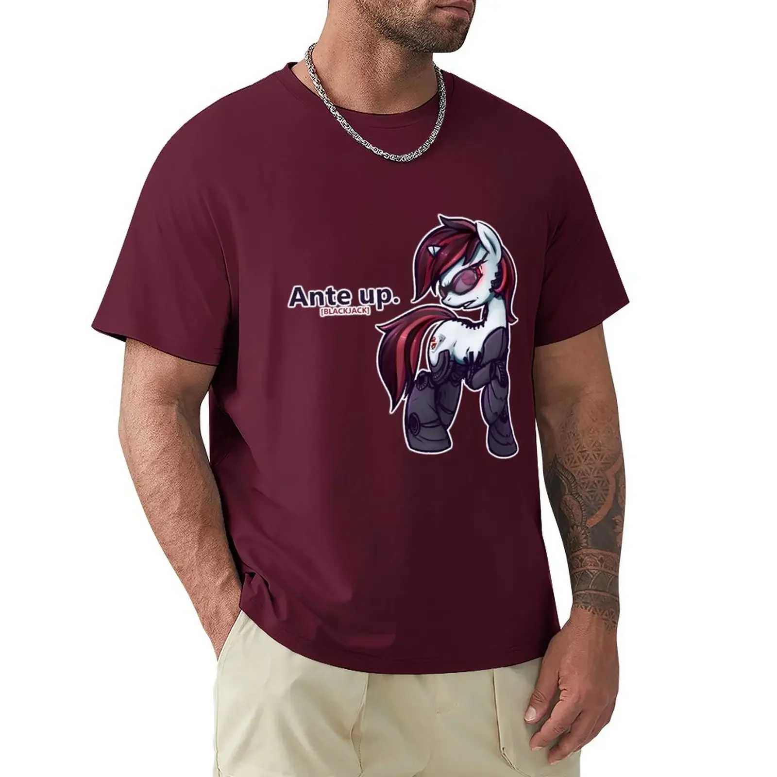 Ante Up - Augmented V2 T-Shirt Funnys Cute Top Magliette Da Uomo Casual Elegante