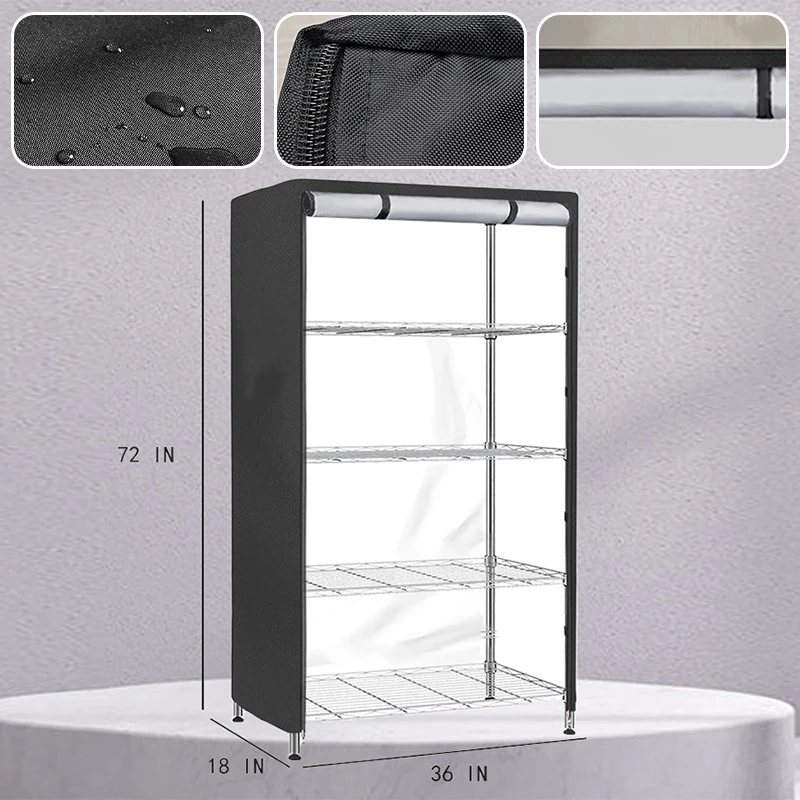 Copertura Antipolvere Per Scaffali - In Tessuto Oxford, Con Cerniera E Impermeabile - Foto 7